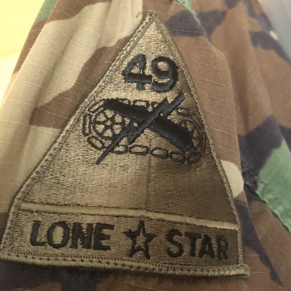 Mens Small US Army Camo Jacket Shirt Button Up Long Sleeve - Picture 4 of 10